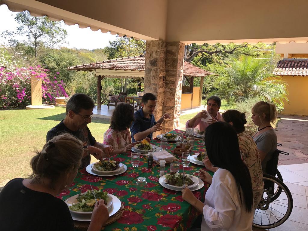 Hospedagem Fazenda Nova América Brotas Esterno foto